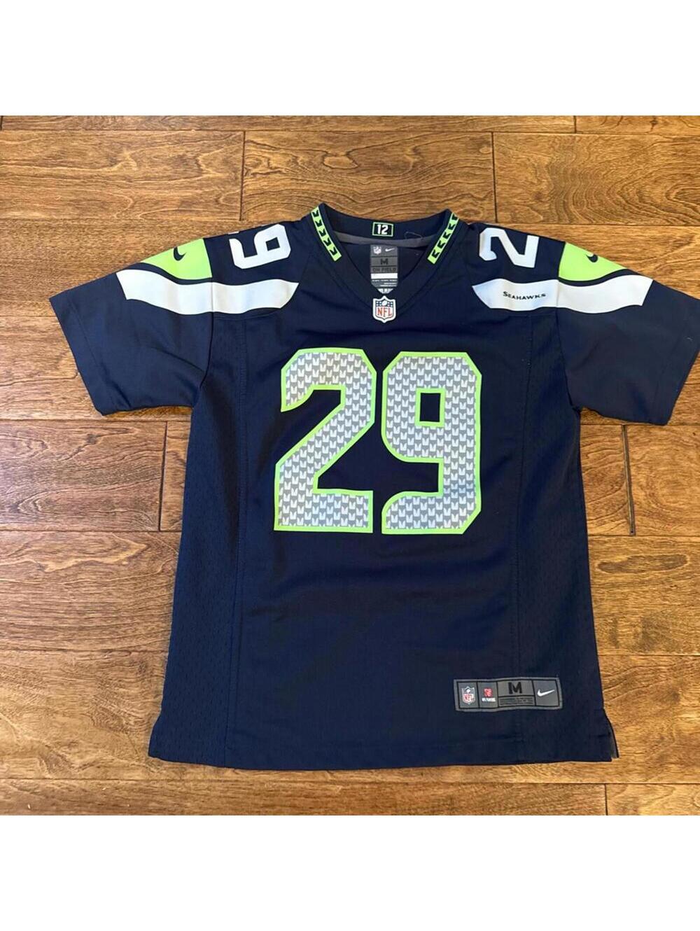 Nike On Field Seattle Seahawks Earl Thomas III #29 Jersey Youth Size Med 10/12🔥